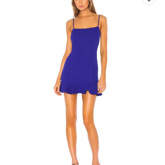 Lovers and Friends Teddy Mini Dress - Size: Medium - Color: Cobalt - Picture 4 of 4